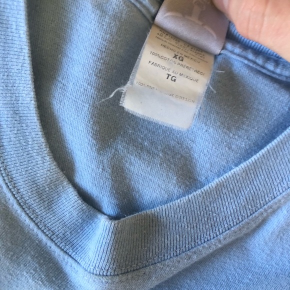 Hung like a five year old tee. Light blue joke tee. If you get it you get it - Picture 3 of 4